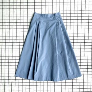 Dusty Blue Uniqlo A-Line Skirt